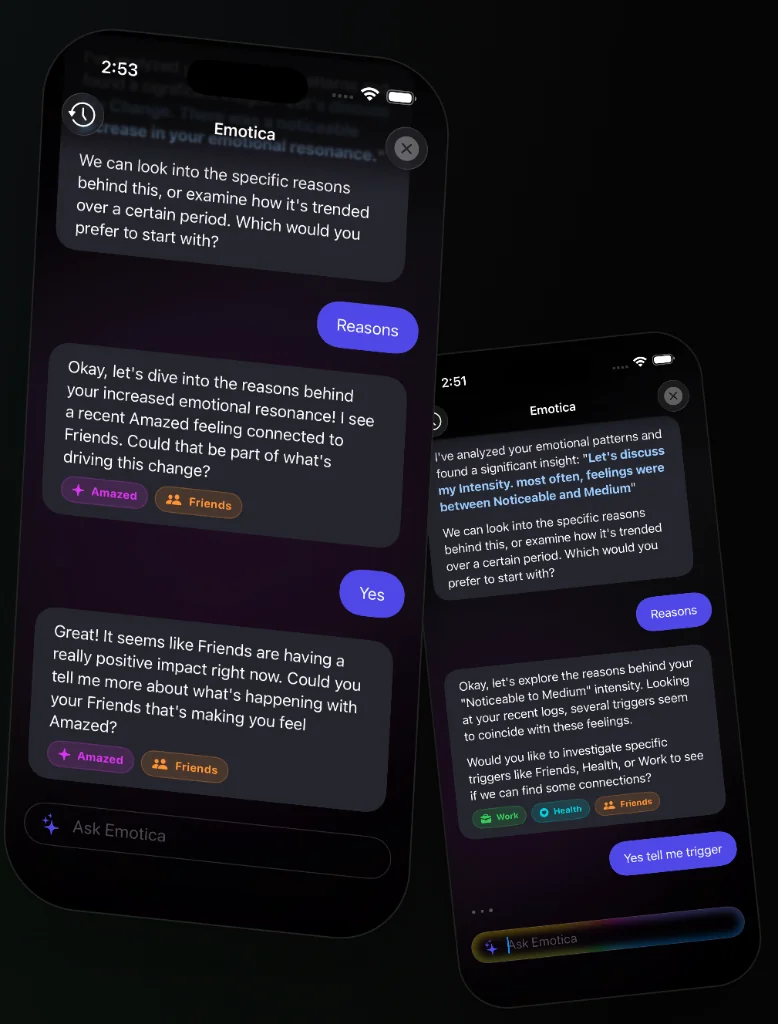 Emotica conversation preview